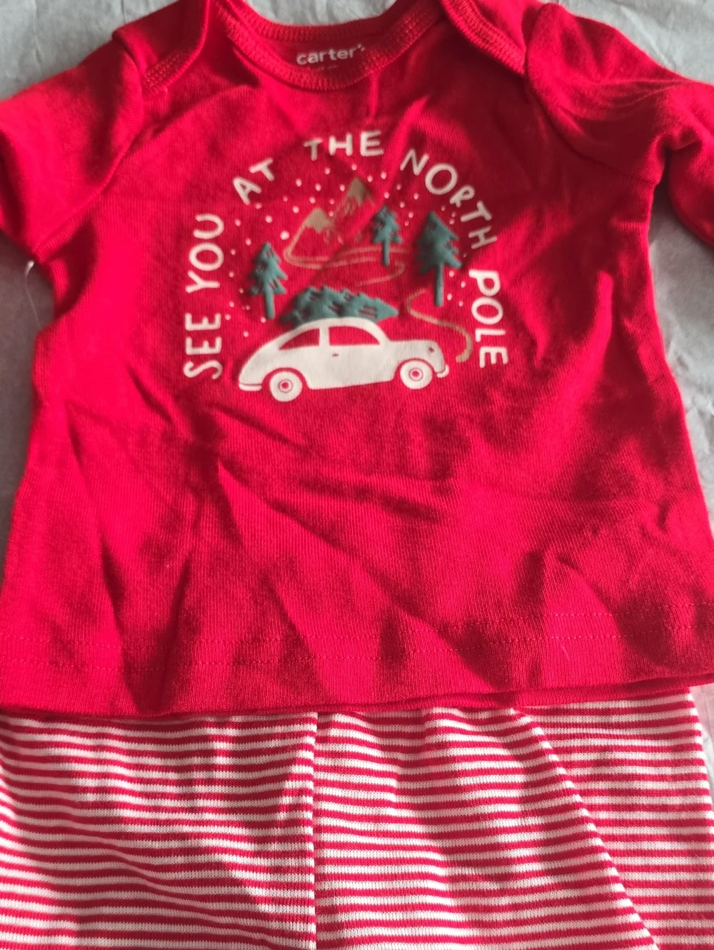 Carter's Red Holiday 'See You at the North Pole' Pajama Set